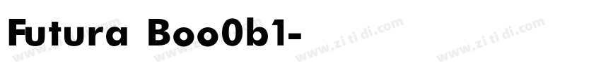 Futura Boo0b1字体转换